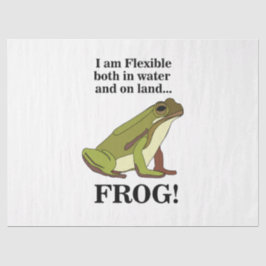 Papel De Seda Green Frog Funny