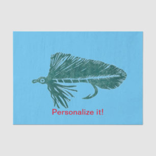 Papel De Seda Green Matuka streamer, fly tying, fly fish art