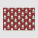 Papel De Seda Green Red Merry Christmas Santa<br><div class="desc">navidad verde roja</div>