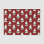 Papel De Seda Green Red Merry Christmas Santa<br><div class="desc">navidad verde roja</div>