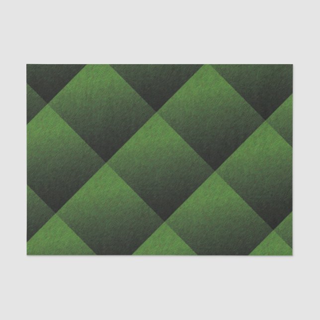 Papel De Seda Green Shimmer Check (Anverso)