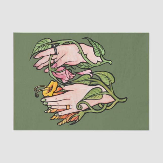 Papel De Seda Green Witch Magick (Anverso)