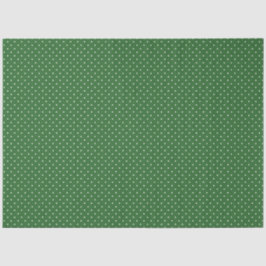Papel De Seda Green with White Polka Dots Tissue Paper