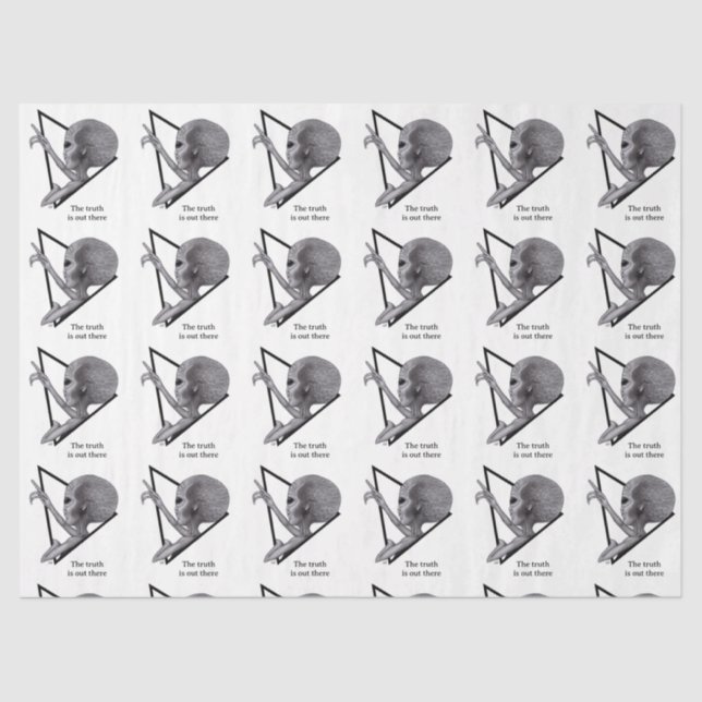 Papel De Seda Grey Alien, la verdad está ahí fuera (Anverso)