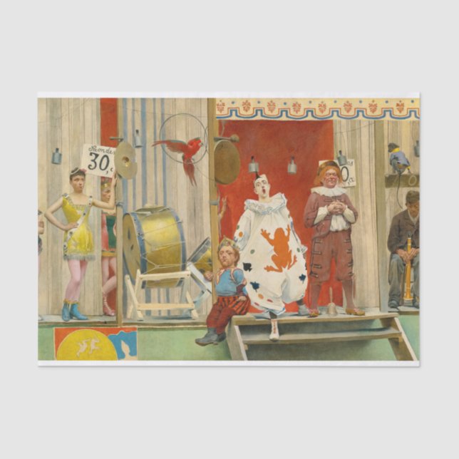 Papel De Seda Grimaces y miseria, los acróbatas de Fernand Pelez (Anverso)