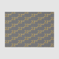 Gris, Faux Gold 22nd (Veintidós) Event