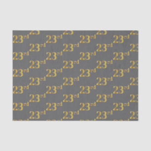 Papel De Seda Gris, Faux Gold 23rd (23er) Event