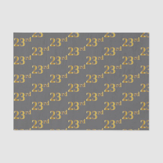 Papel De Seda Gris, Faux Gold 23rd (23er) Event (Anverso)