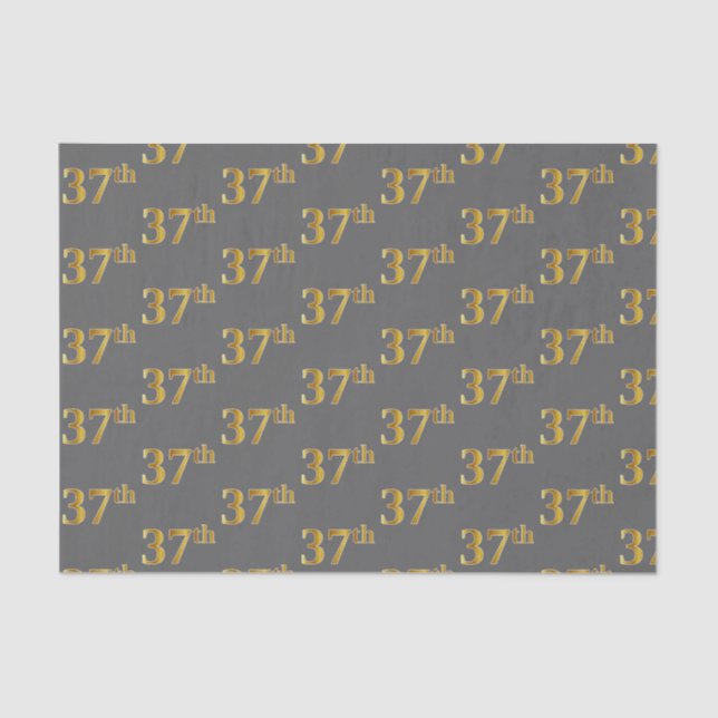 Papel De Seda Gris, Faux Gold 37th (37ª) Event (Anverso)