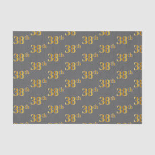 Papel De Seda Gris, Faux Gold 38th (38th) Event