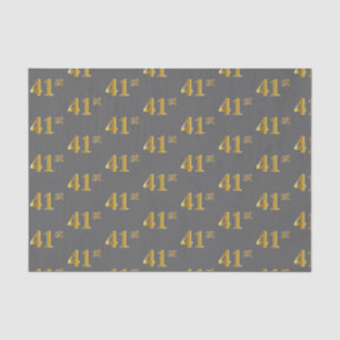 Papel De Seda Gris, Faux Gold 41st (41er) Evento