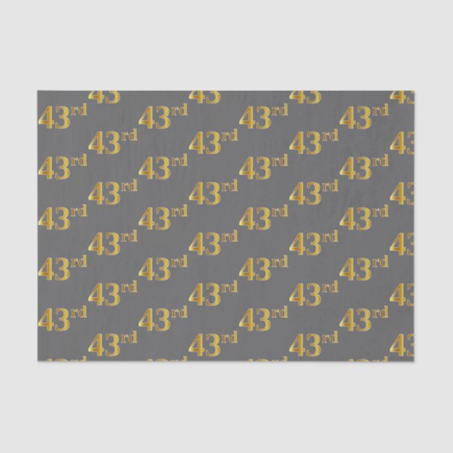 Papel De Seda Gris, Faux Gold 43 (43) Evento (Anverso)
