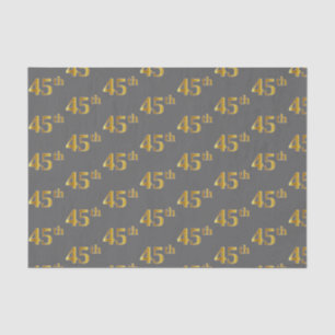 Papel De Seda Gris, Faux Gold 45º (45º) Evento