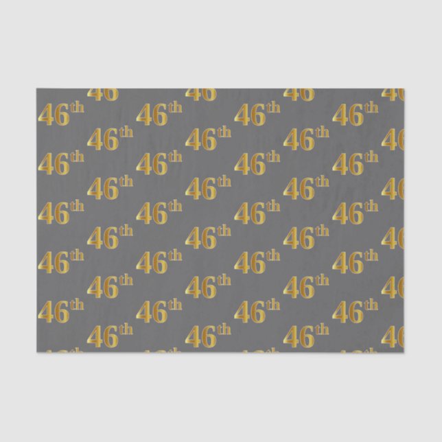 Papel De Seda Gris, Faux Gold 46º (46º) Evento (Anverso)