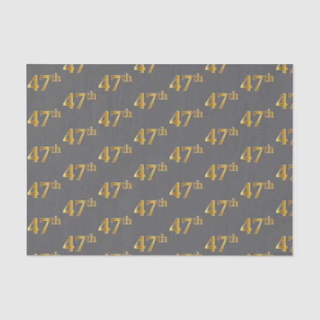 Papel De Seda Gris, Faux Gold 47º (47º) Evento (Anverso)