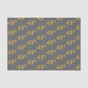 Papel De Seda Gris, Faux Gold 49º (49º) Evento