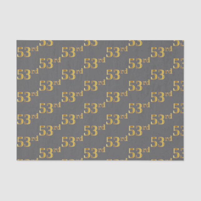 Papel De Seda Gris, Faux Gold 53 (53) Evento (Anverso)