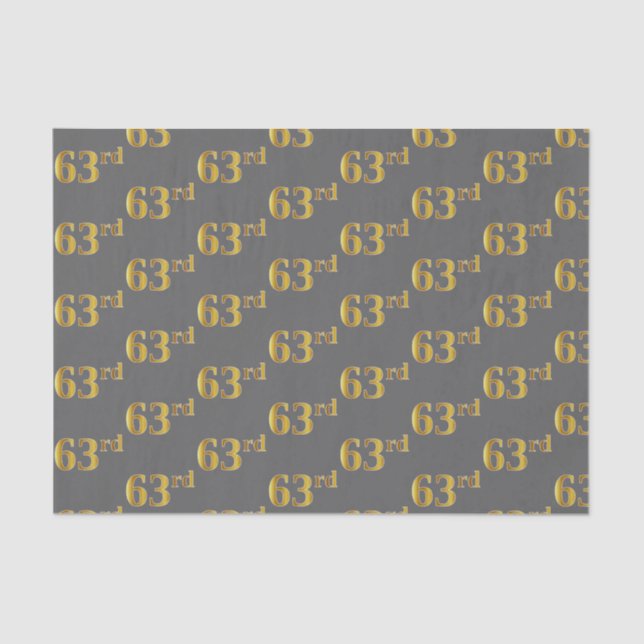 Papel De Seda Gris, Faux Gold 63 (63) Evento (Anverso)