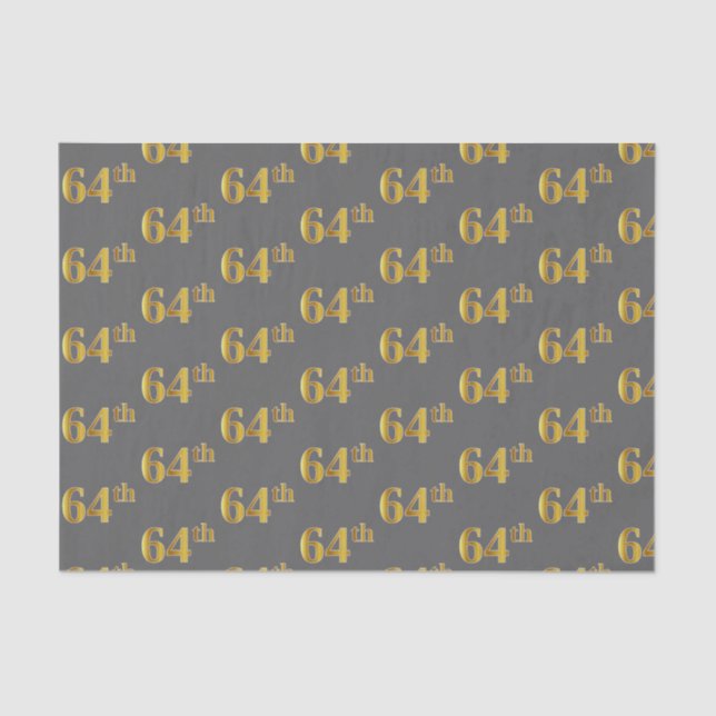 Papel De Seda Gris, Faux Gold 64ª (64ª) Actividad (Anverso)