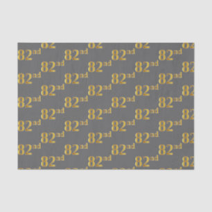 Papel De Seda Gris, Faux Gold 82nd (Ochenta Y Segundo) Event