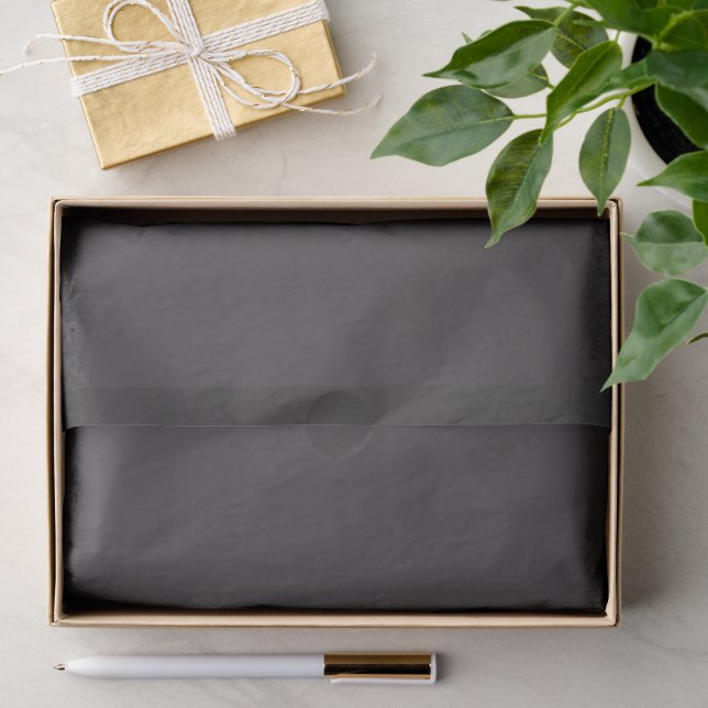Papel De Seda Gris oscuro sólido (Regalo )