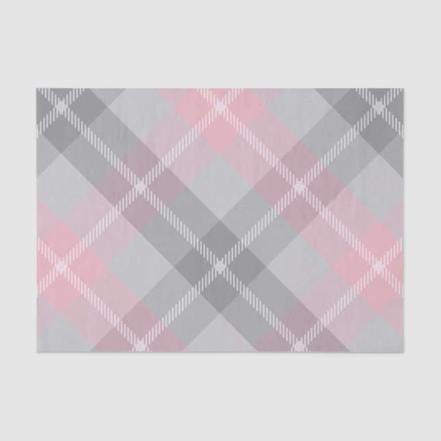 Papel De Seda gris rosa y lustre blanco (Anverso)