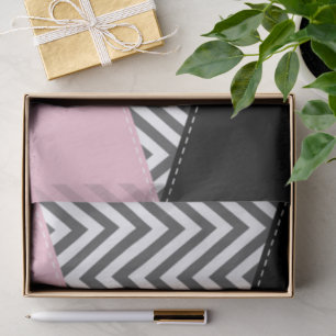 Papel De Seda Gris Zigzag, Gris Chevron, Zigzag Pattern, Rosa