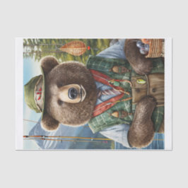 Papel De Seda Grizzly y Lures, George el oso atrapó la cena