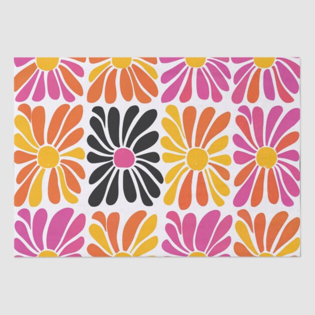Papel De Seda Groovy Boho Flowers (Anverso)