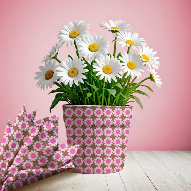 Papel De Seda Groovy Daisy Winter Pink (Subido por el creador)