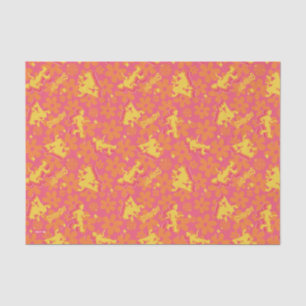 Papel De Seda Groovy Disco Scooby-Doo Pattern