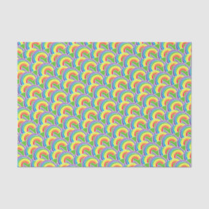 Papel De Seda Groovy patrón arcoiris