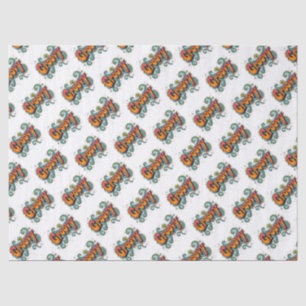 Papel De Seda Groovy Retro Psicodelic 70 Funky Arte Hippie