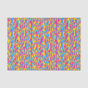 Papel De Seda Groovy Trippy Orgullo de Pansexual quisquilloso
