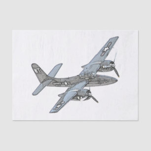 Papel De Seda Grumman F7F Tigercat