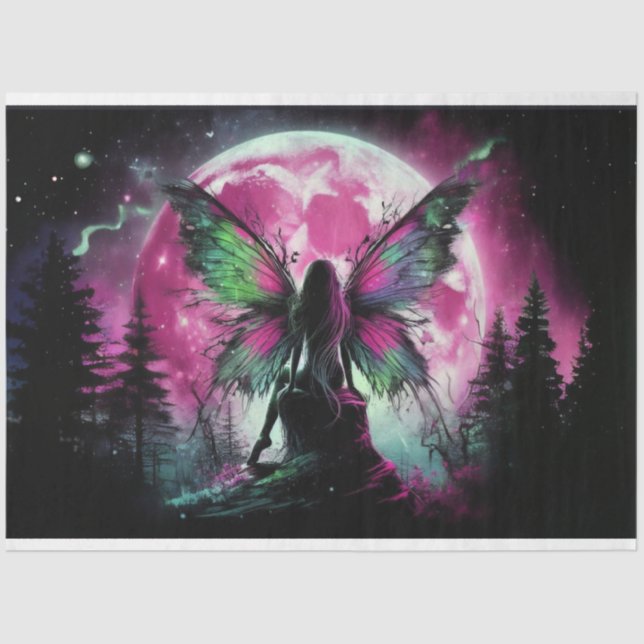 Papel De Seda Grunge Fairy (Anverso)