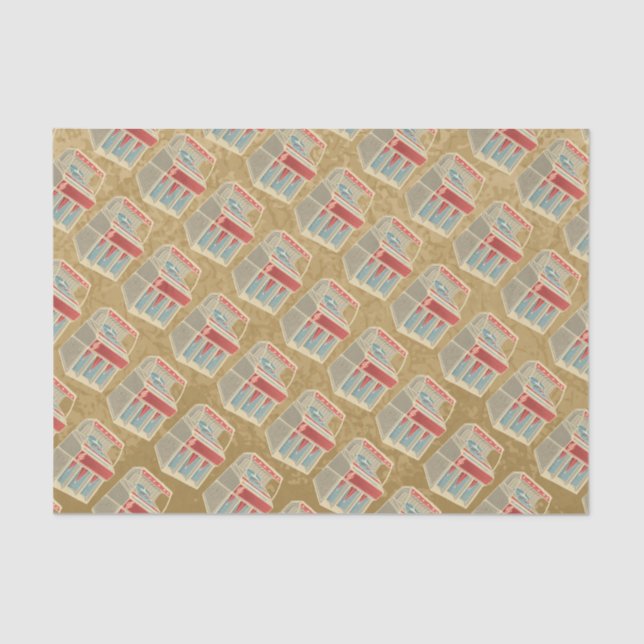 Papel De Seda Grunge Jukebox (Anverso)