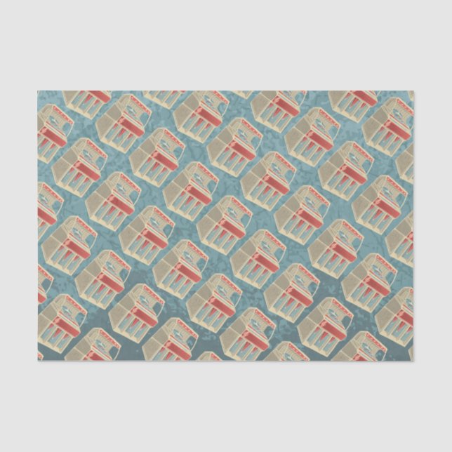 Papel De Seda Grunge Jukebox (Anverso)