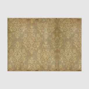 Papel De Seda Grunge, rústico, damasco, bronce, antigüedad,