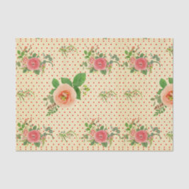 Papel De Seda Grunge, rústico, vintage, floral, coral, victorian