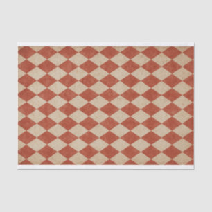 Papel De Seda Grungy Red Harlequin