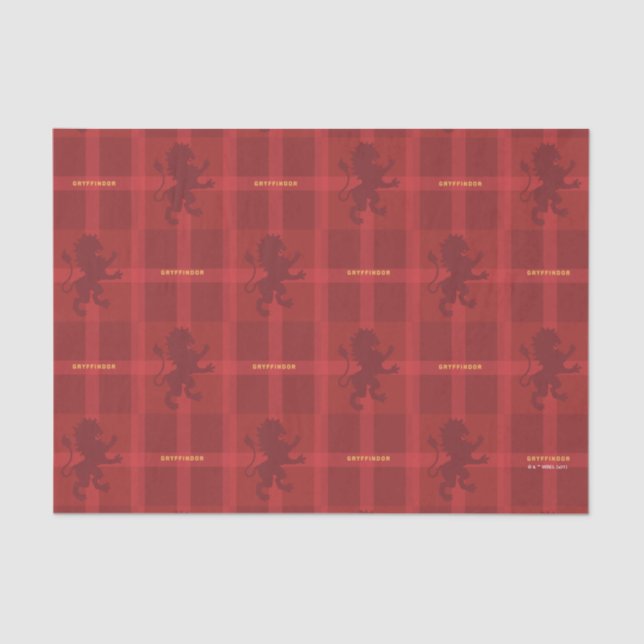 Papel De Seda GRYFFINDOR™ Tartan Plaid Pattern (Anverso)