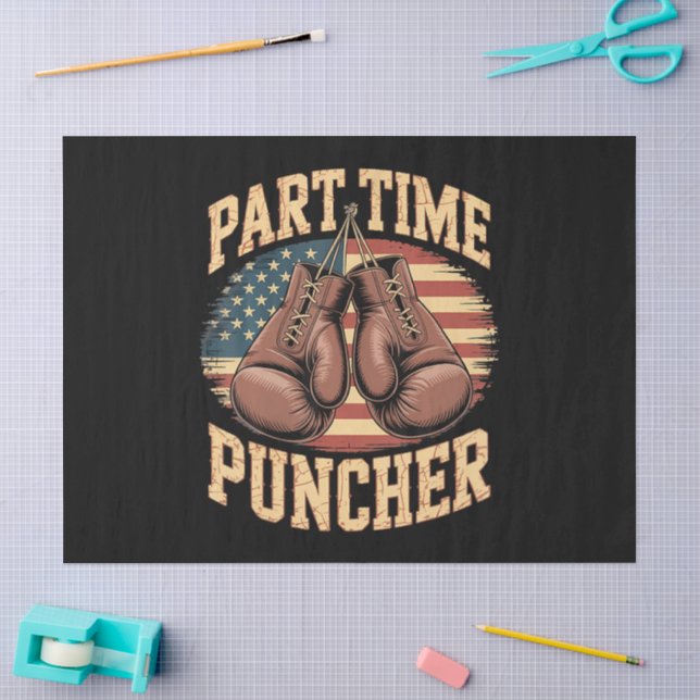 Papel De Seda Guantes de boxeo Part Time Puncher (Artesanía)