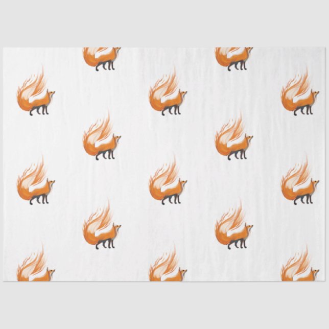 Papel De Seda Guardian Fox Tissue Paper (Anverso)