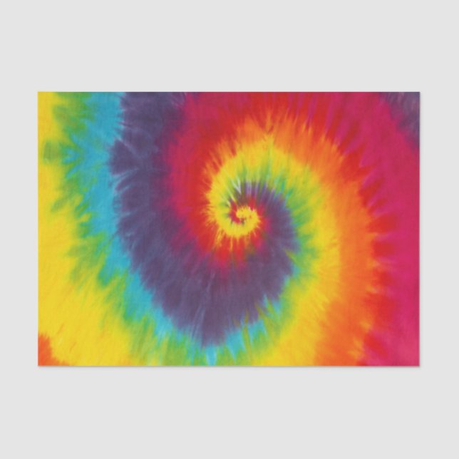 Papel De Seda Guay Rainbow Swirl Tie Dye Groovy (Anverso)