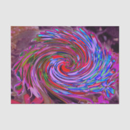 Papel De Seda Guay Red, Blue and Pink Abstract Floral Swirl