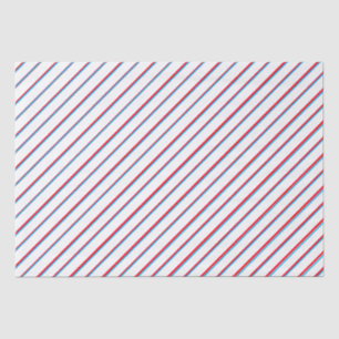Papel De Seda Guay retro vintage con rayas blancas azules