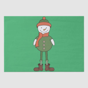 Papel De Seda Guay Snowman