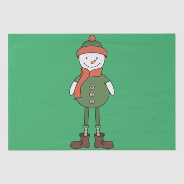 Papel De Seda Guay Snowman (Anverso)