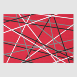 Papel De Seda Guay Strike Guitar Rojo Gris Blanco Negro